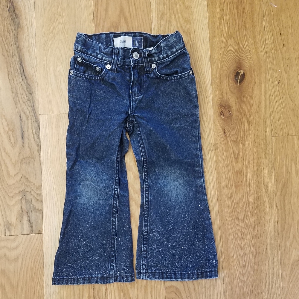 Gap glitter flare jeans